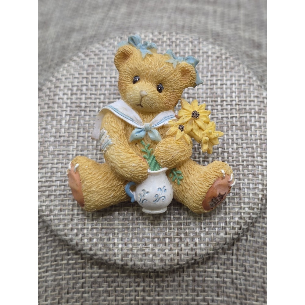 Cherished Teddies "Brown-Eyed Susan" collectible figurine or brooch